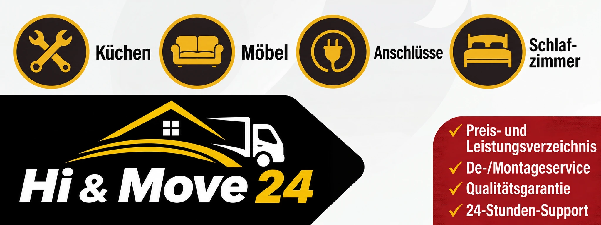 HI&Move24-Werbemotiv für Möbel- und Küchenmontage mit Anschlussservice